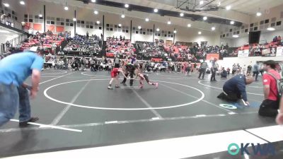 61 lbs Round Of 16 - Baron Brown, R.A.W. vs Trenton Hall, Claremore Wrestling Club