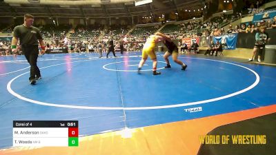 160 lbs Consi Of 4 - Malachi Anderson, Dakota Boyz Wrestling Club vs True Woods, NM Beast