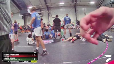 106 lbs Placement (4 Team) - Gabe Swan, Compound Wrestling Club vs Brice Rasberry, Level Up