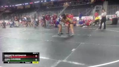 W 138 lbs Round 2 (4 Team) - Kiara Djoumessi, Iowa vs Bridgette Sotomayor, Arizona