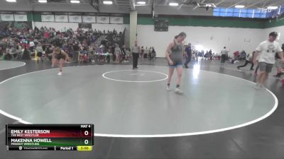 155 lbs Quarterfinal - Makenna Howell, Prodigy Wrestling vs Emily Kesterson, The Best Wrestler