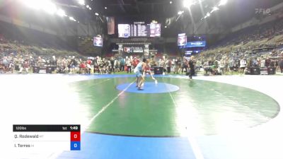 120 lbs Cons 64 #2 - Quinn Rodewald, Montana vs Isaiah Torres, Hawaii