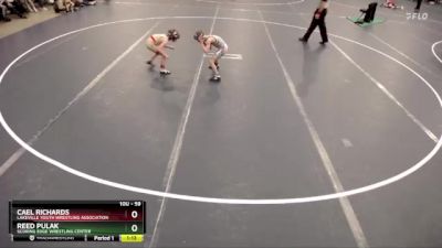 59 lbs Cons. Round 2 - Cael Richards, Lakeville Youth Wrestling Association vs Reed Pulak, Scoring Edge Wrestling Center