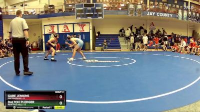 144 lbs Champ Round 1 (16 Team) - Gabe Jenkins, Maconaquah vs Dalton Pledger, Heritage Hills