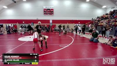 55-58 lbs Round 1 - Elwood Miller, HRA vs Kolbe Kennedy, Eaton Reds Wrestling Club