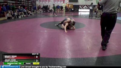 138 lbs Cons. Round 2 - Brady Dean, Waterloo West vs Adam Cook, Xavier, Cedar Rapids