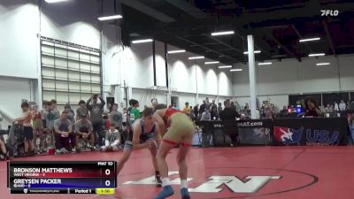 97 lbs Quarters & 1st Wb (16 Team) - Bronson Matthews, West Virginia vs Greysen Packer, Idaho