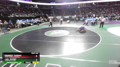 I-132 lbs Cons. Round 2 - Cael Raines, Churchville-Chili vs Kennedy Thomas, Cicero-North Syracuse