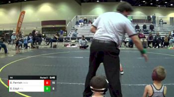 44 lbs Round 4 (6 Team) - Braxton Edgil, #papatoddstrong vs Bronx Parrish, Contenders WA Green