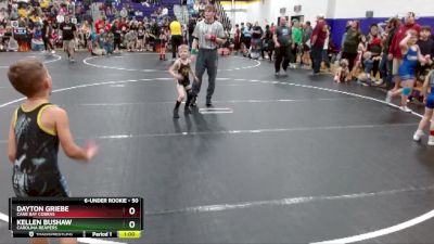 50 lbs Quarterfinal - Dayton Griebe, Cane Bay Cobras vs Kellen Bushaw, Carolina Reapers