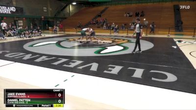 165 lbs Daniel Patten, Cleveland State vs Jake Evans, Northern Illinois