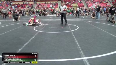 135 lbs Round 2 (6 Team) - Gray Joyce, Queens Of Mayhem vs Victoria Powers, Nebraska Wrestling Academy