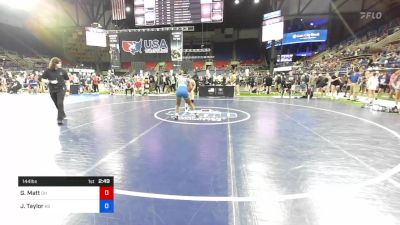 144 lbs Rnd Of 128 - Gennaveve Matt, Ohio vs Jailynn Taylor, Kansas