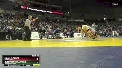 175 lbs Cons. Round 1 - Zymarion Hollyfield, Penn High School vs Noah Clouser, Center Grove