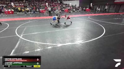 70 lbs Champ. Round 1 - Carter Lampman, Ellsworth vs Viktor Kittilson, Neehah Rockets Youth Wrestling