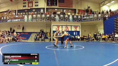 165 lbs Semis & Wb (16 Team) - Mario Ardizzone, Jay County vs Kaeb Stebbins, Delta