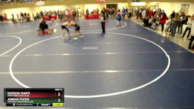 187 lbs Quarterfinal - Adrian Fuchs, Hastings Wrestling Club vs Hudson Marti, Peak Wrestling Club