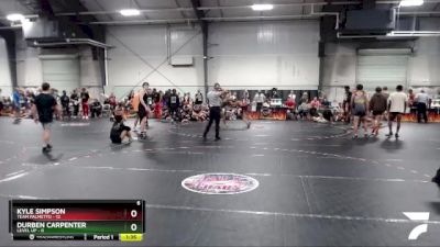 126 lbs Round 3 (4 Team) - Durben Carpenter, Level Up vs Kyle Simpson, Team Palmetto