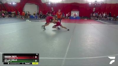 150 lbs Round 1 (4 Team) - Mason Tritz, Wisconsin Rapids vs Dylan Wells, Batavia