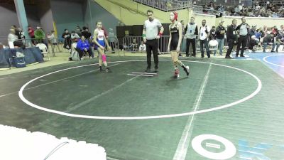 96 lbs Consi Of 8 #1 - Ananiah King, Sand Springs vs Silver Belvin, Bethel