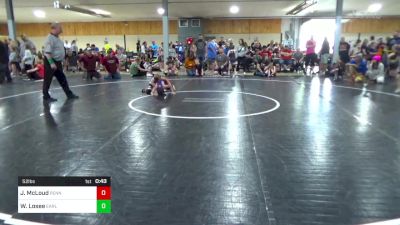 52 lbs Consi Of 16 #2 - Jacob McLoud, Penn Yan vs Wyatt Losee, Earlville