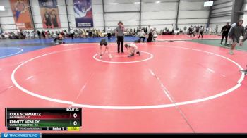 96 lbs Rd# 9- 2:15pm Saturday Final Pool - Cole Schwartz, Nauman Red vs Emmitt Henley, VA Team Predator