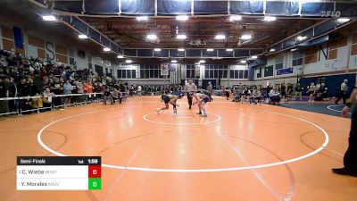 126 lbs Semifinal - Cooper Wiebe, Montachusett vs Yandel Morales, Andover