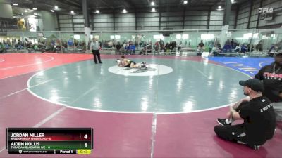 132 lbs Round 2 (4 Team) - Brett Foster, COMBAT ATHLETICS vs Alex Soukup, NORTH CAROLINA WRESTLING FACTORY - BLUE