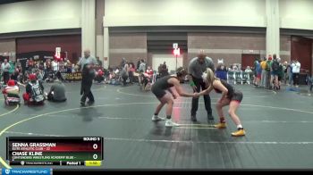 120 lbs Round 5 (6 Team) - Senna Grassman, Elite Athletic Club vs Chase Kline, Contenders Wrestling Academy Blue