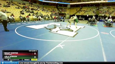 125 Class 2 lbs Cons. Round 2 - Leila Hobson, Lindbergh vs Bailey Sontag, Winnetonka