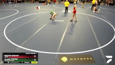 107 Championship Bracket Champ. Round 2 - Westin Ingham, Amery vs Blake Steffes, Rochester Mayo