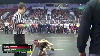 54 lbs Quarterfinals (8 Team) - Nolan Johnson, Linden vs Mayhem Garza, Grand Ledge