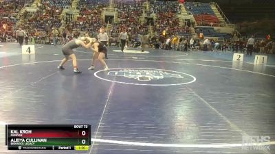 135 lbs Champ. Round 1 - Aleiya Cullinan, Bismarck Legacy vs Kal Kroh, Mandan