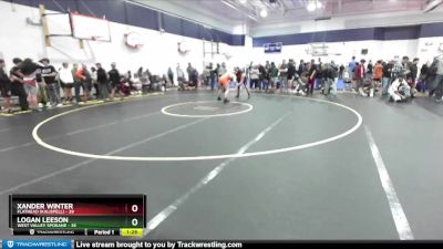 215 lbs Quarterfinal - Xander Winter, Flathead (Kalispell) vs Logan Leeson, West Valley Spokane