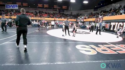 52 lbs Quarterfinal - Gunnar Ratcliff, Tuttle Wrestling Club vs Kayson Scott, Woodward Youth Wrestling