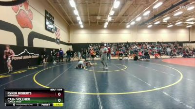 144B Round 3 - Cash Vollmer, Tongue River vs Ryker Roberts, Wind River