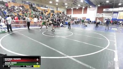 145 lbs Semifinal - Dominic Tamayo, Oak Hills vs Avian Singh, Victor Valley