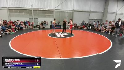 160 lbs Quarters & 1st Wb (16 Team) - Tristin Greene, Ohio Red vs Efren Arizmendez, Texas Blue