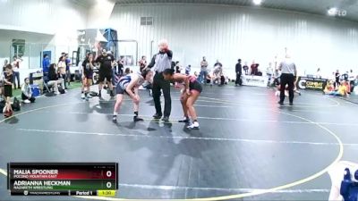 118 lbs Round 1 - Malia Spooner, Pocono Mountain East vs Adrianna Heckman, Nazareth Wrestling