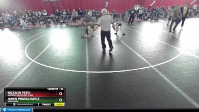 63 lbs Champ. Round 2 - Nickson Petri, Ringers Wrestling Club vs Owen Prasalowicz, Wisconsin