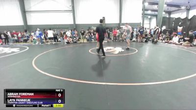 79 lbs Round 5 - Abram Foreman, Washington vs Layn Pannkuk, Thurston County Wrestling Club