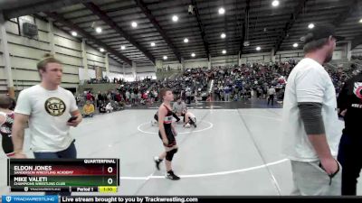 86 lbs Quarterfinal - Eldon Jones, Sanderson Wrestling Academy vs Mike Valeti, Champions Wrestling Club