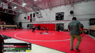 157 lbs Semifinal - Caolite Drury, Cerritos College vs Ammar Khan, Sacramento City College