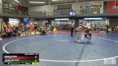 132 lbs Quarterfinal - Asher Willson, Unattached vs Gavin Pozzie, Unattached