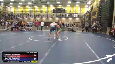 132 lbs Cons. Semi - Gabriel Brisker, Big Game Wrestling Club vs Jordan Schmidt, Big Game Wrestling Club