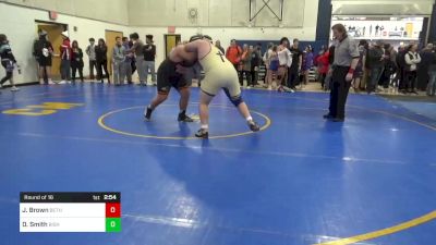 285 lbs Round Of 16 - Jake Brown, Bethel Park vs David Smith, Bishop McDevitt