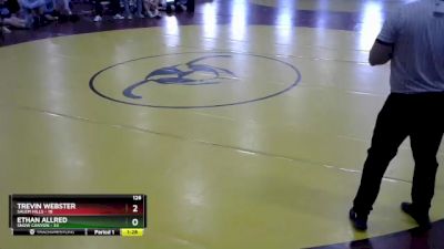 126 lbs Round 5 (8 Team) - Trevin Webster, Salem Hills vs Ethan Allred, Snow Canyon