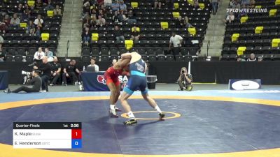 65 kg Quarterfinal - Kendric Maple, Sunkist Kids Wrestling Club vs Evan Henderson, ORTC/TMWC