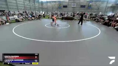 100 lbs Placement Matches (8 Team) - Eli Flowers, Georgia BLACK vs Paxton Shultz, Oklahoma Outlaws Red