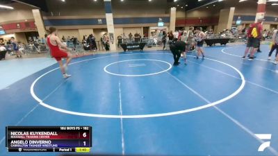 182 lbs Semifinal - Nicolas Kuykendall, Rockwall Training Center vs Angelo Dinverno, Carrollton Thunder Wrestling